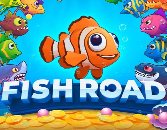 Fish Road game by InOut – logo hosted on KokoBet Casino