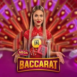 Mega Baccarat logo – Live Casino by Pragmatic Play at KokoBet Casino